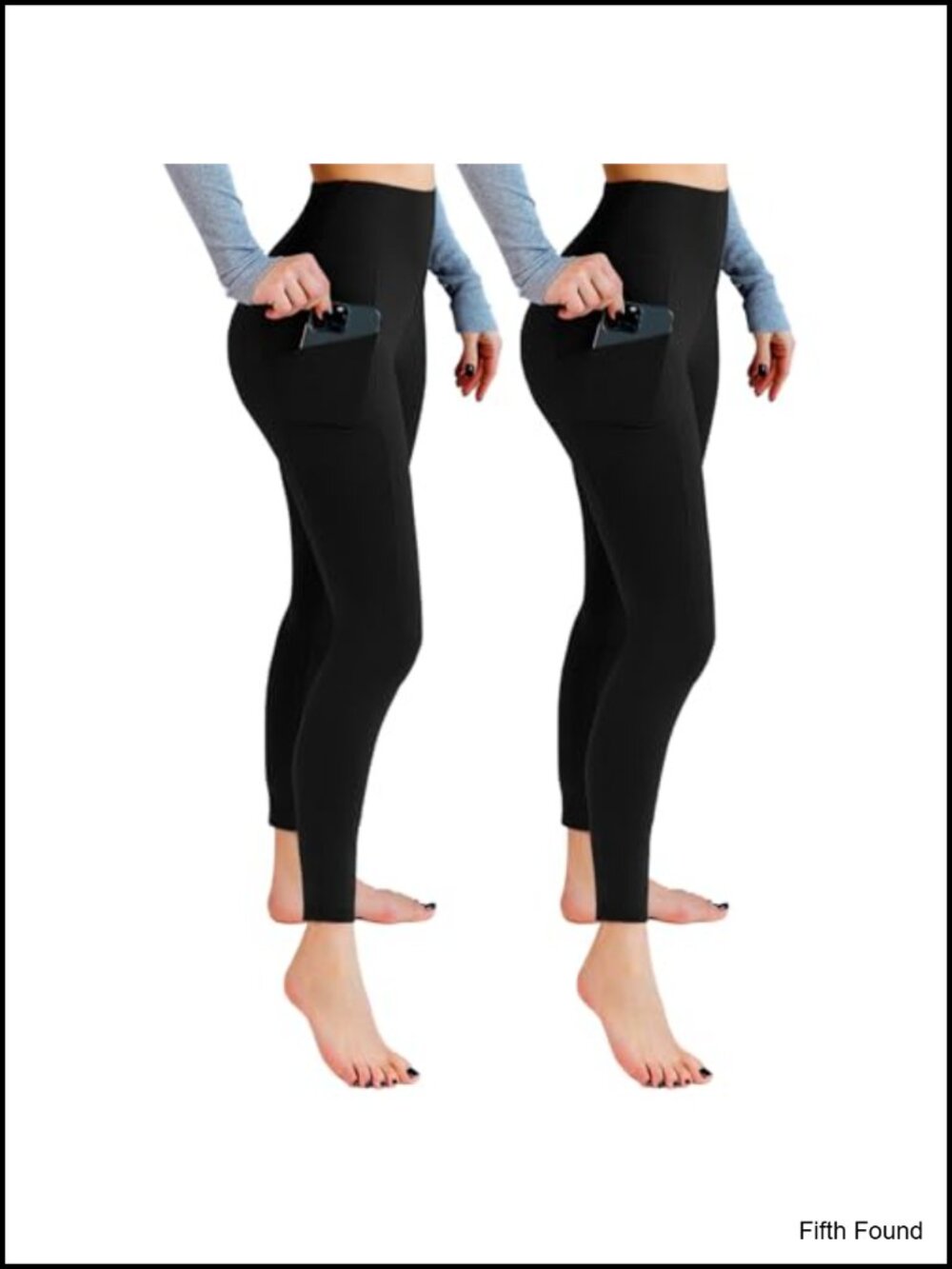 2-Pack High Waist Leggings with Pockets Buttery Soft Yoga Pants